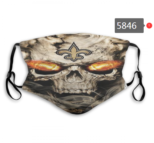 2020 NFL New Orleans Saints #5 Dust mask with filter